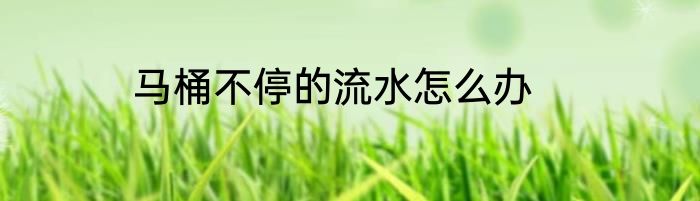马桶不停的流水怎么办