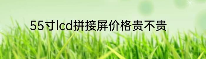 55寸lcd拼接屏价格贵不贵