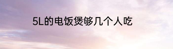 5L的电饭煲够几个人吃