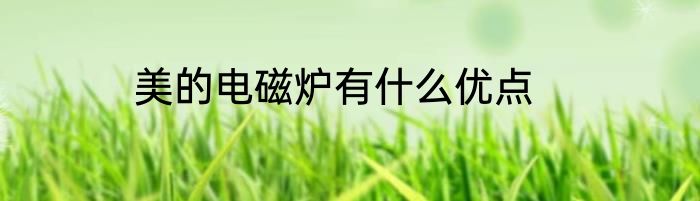 美的电磁炉有什么优点