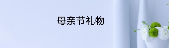 母亲节礼物