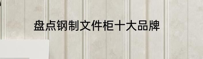 盘点钢制文件柜十大品牌