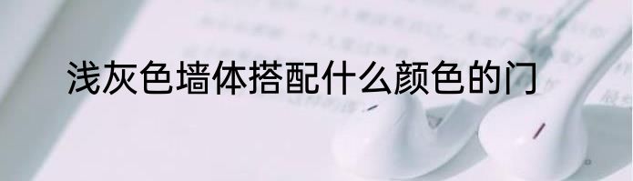 浅灰色墙体搭配什么颜色的门