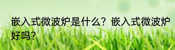嵌入式微波炉是什么？嵌入式微波炉好吗？