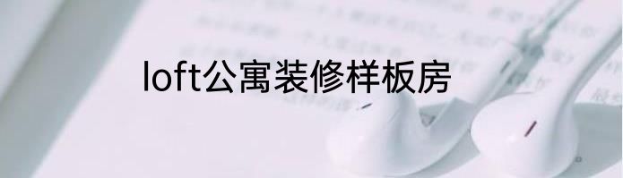 loft公寓装修样板房