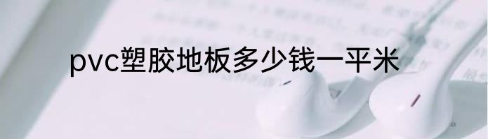 pvc塑胶地板多少钱一平米
