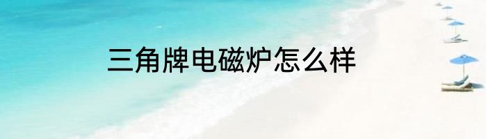 三角牌电磁炉怎么样