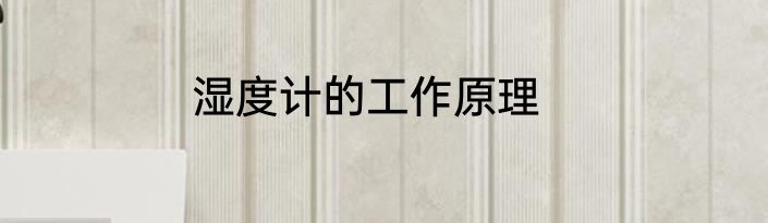 湿度计的工作原理