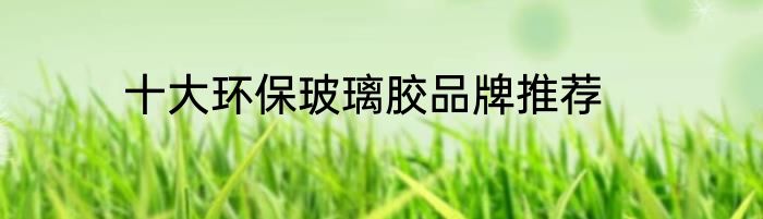十大环保玻璃胶品牌推荐