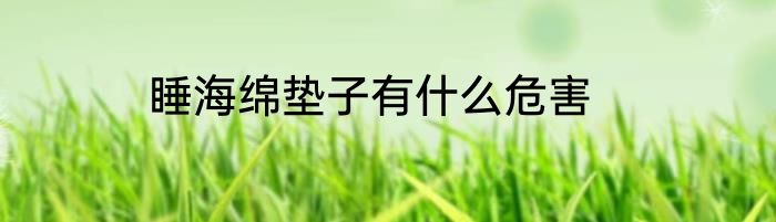 睡海绵垫子有什么危害