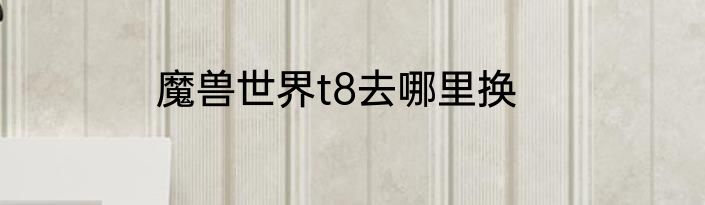 魔兽世界t8去哪里换