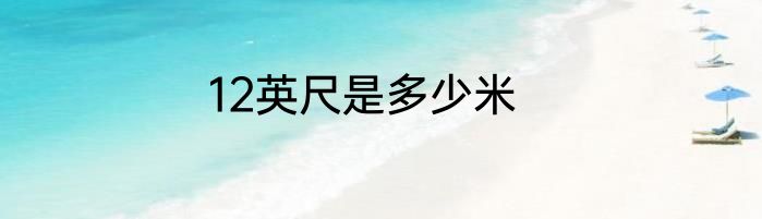 12英尺是多少米