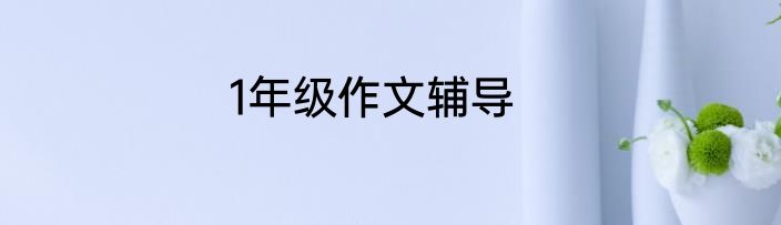 1年级作文辅导