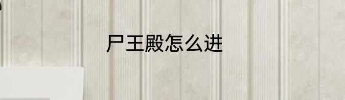 尸王殿怎么进