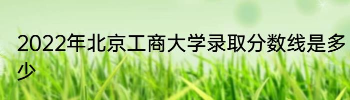 2022年北京工商大学录取分数线是多少