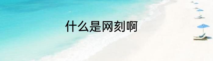 什么是网刻啊