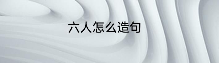 六人怎么造句