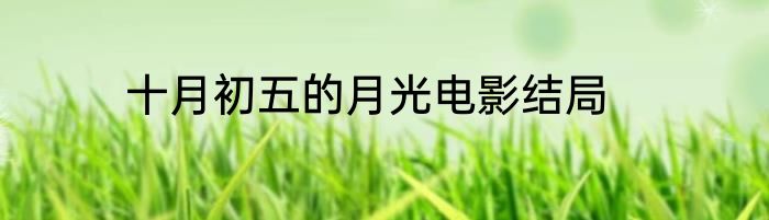 十月初五的月光电影结局