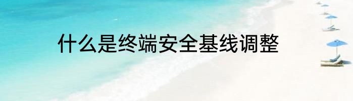 什么是终端安全基线调整