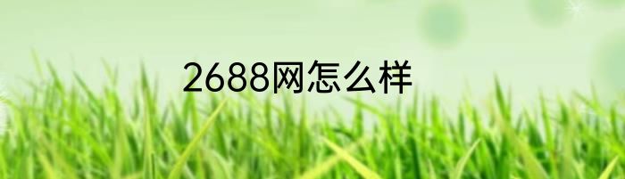 2688网怎么样