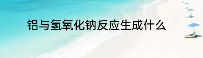 铝与氢氧化钠反应生成什么