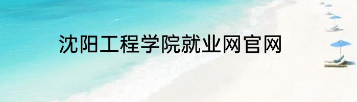 沈阳工程学院就业网官网