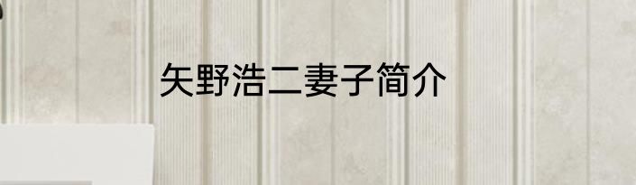 矢野浩二妻子简介
