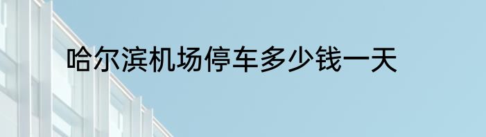 哈尔滨机场停车多少钱一天