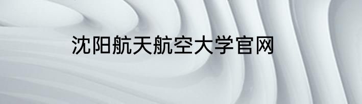 沈阳航天航空大学官网