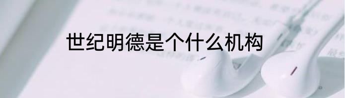 世纪明德是个什么机构