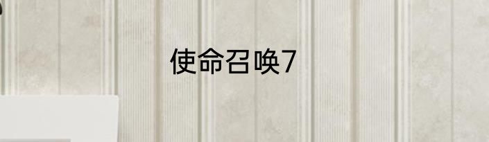 使命召唤7