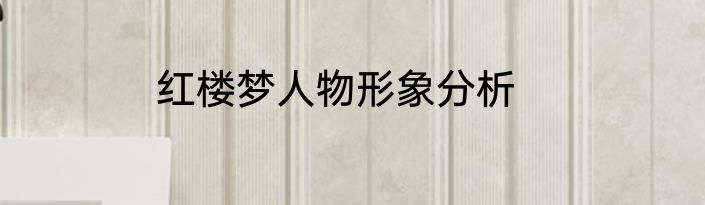 红楼梦人物形象分析