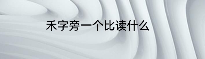 禾字旁一个比读什么