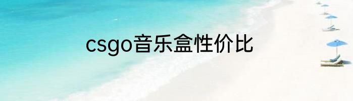 csgo音乐盒性价比