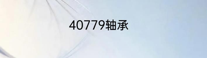 40779轴承