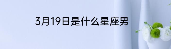 3月19日是什么星座男