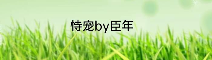 恃宠by臣年