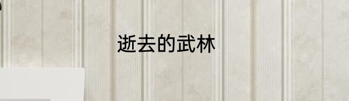 逝去的武林