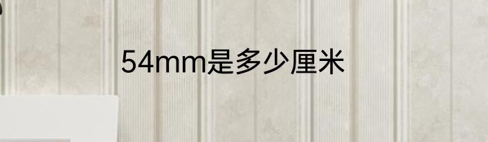 54mm是多少厘米