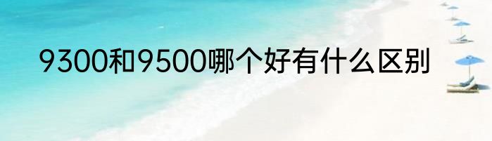 9300和9500哪个好有什么区别
