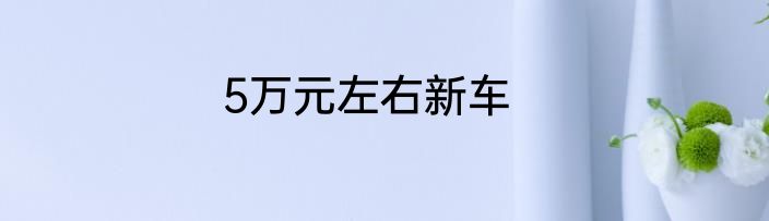 5万元左右新车