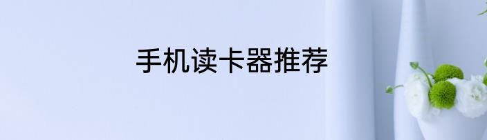 手机读卡器推荐