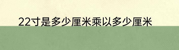 22寸是多少厘米乘以多少厘米