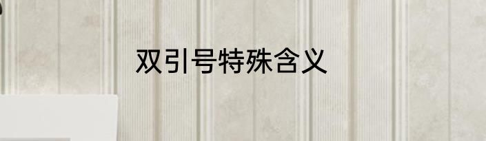 双引号特殊含义
