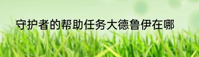 守护者的帮助任务大德鲁伊在哪