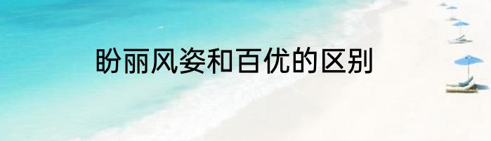 盼丽风姿和百优的区别