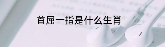 首屈一指是什么生肖