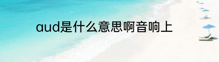 aud是什么意思啊音响上