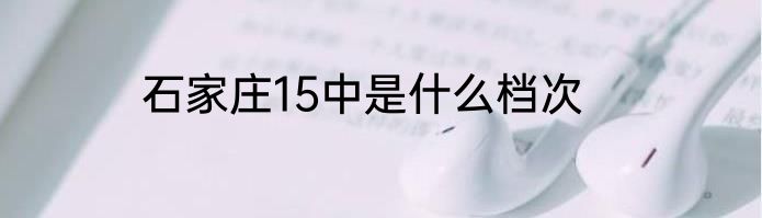 石家庄15中是什么档次