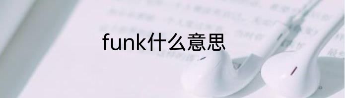 funk什么意思